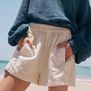 Free People Get Free Poplin Pull-On Short